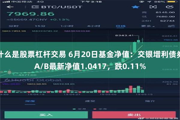 什么是股票杠杆交易 6月20日基金净值：交银增利债券A/B最新净值1.0417，跌0.11%