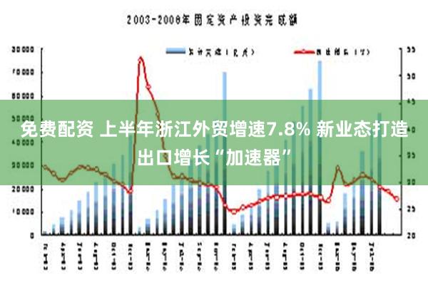 免费配资 上半年浙江外贸增速7.8% 新业态打造出口增长“加速器”